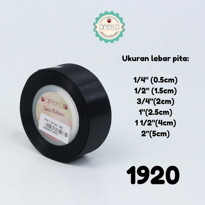 KATALOG - [20 Yard / Roll] Pita Satin 2" - 5 cm Pergulung / Satin Silk Ribbon
