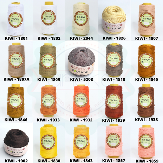 KATALOG - Benang Rajut Poli / Poly Kiwi Yarn - PREMIUM - Part 1