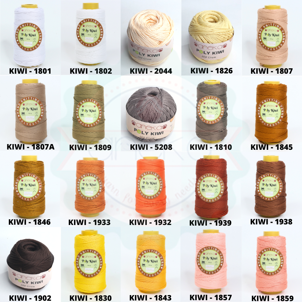 Katalog - Benang Rajut Poli / Poly Kiwi Yarn - PREMIUM - Part 1