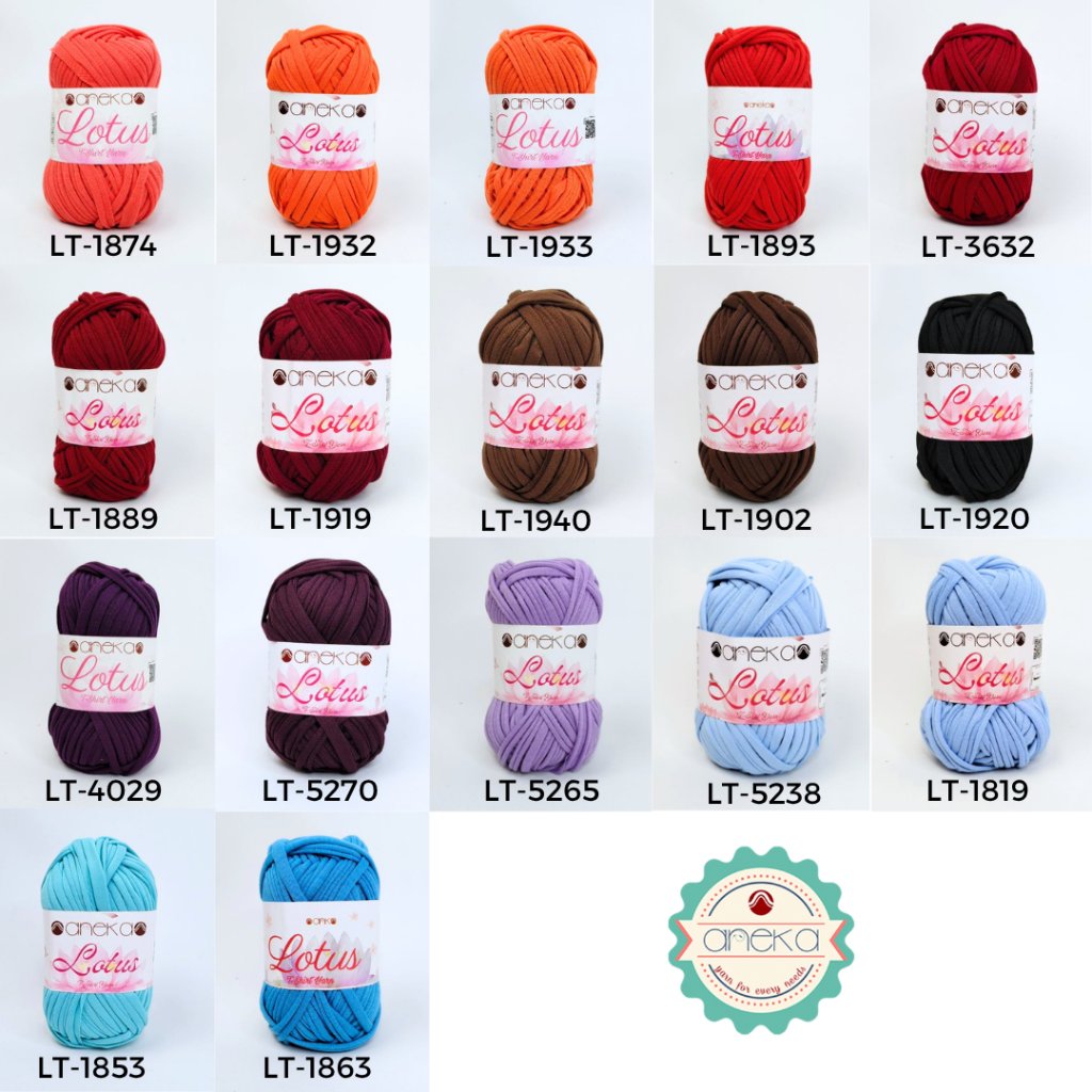 KATALOG - Benang Rajut Lotus / TShirt / Kaos Yarn PART 2