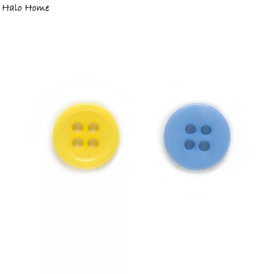 ANEKA - [5pcs] Kancing Jahit Resin Bulat
