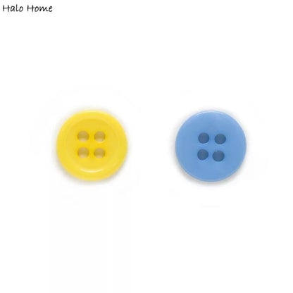 ANEKA - [5pcs] Kancing Jahit Resin Bulat