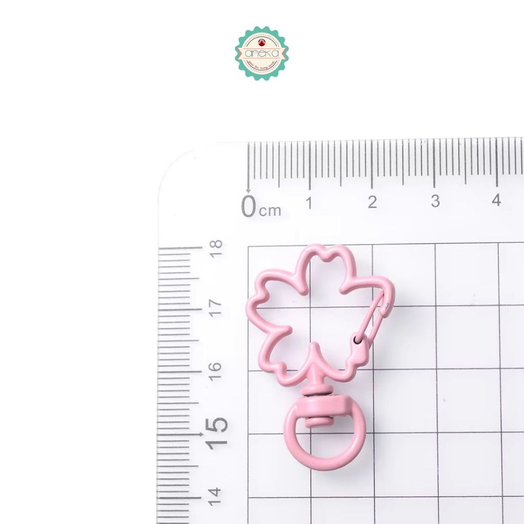 ANEKA - [5PCS] Kait Tas Sakura Warna / Gantungan Kunci / Hook Clasp Lobster Keychain Premium