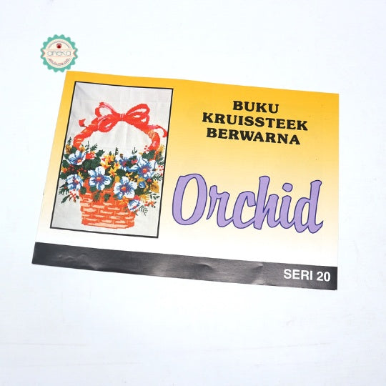 BUKU KRISTIK/CROSS STITCH ORCHID KRUISSTEEK BERWARNA