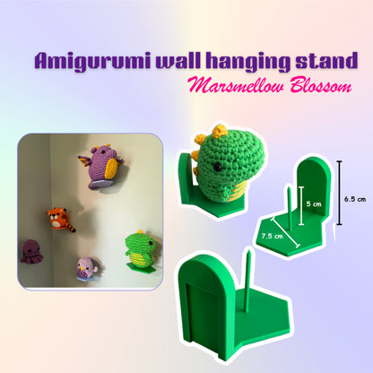 ANEKA - 3D Print Amigurumi Wall Hanging Stand / Penyangga Boneka Rajut / Hiasan Tembok