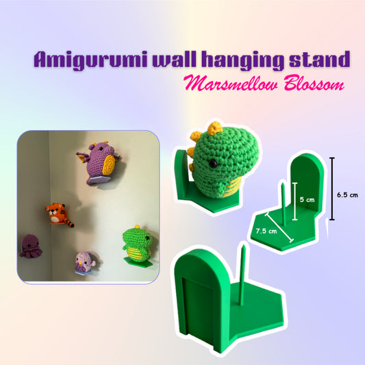 ANEKA - 3D Print Amigurumi Wall Hanging Stand / Penyangga Boneka Rajut / Hiasan Tembok