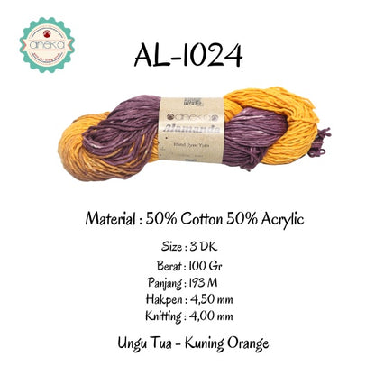 KATALOG - Benang Rajut Alamanda / Hand Dyed Yarn Cotton Yarn / Katun