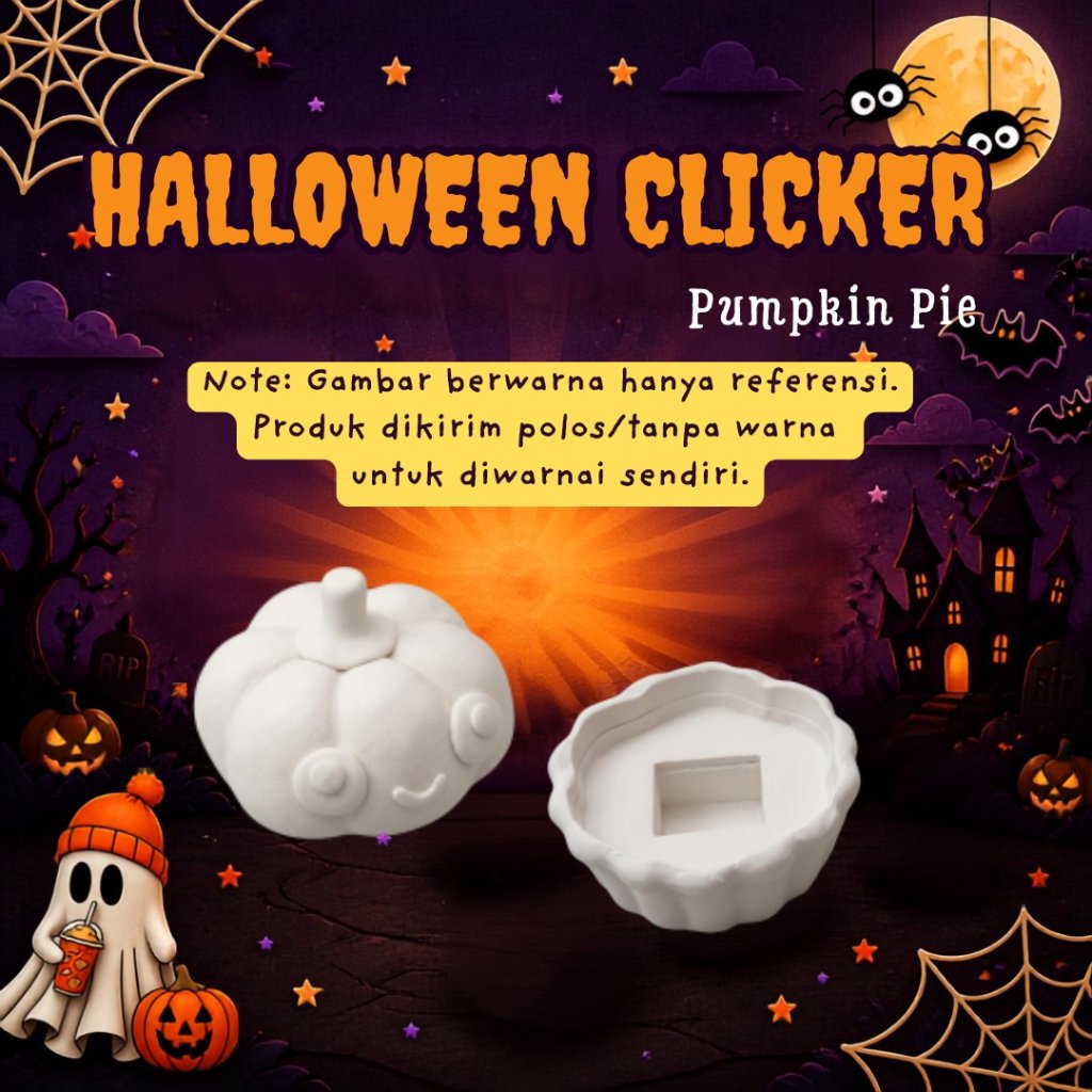 KATALOG - 3D Print Halloween Fidget Clicker Special Edition / Gantungan Kunci Penghilang Stress Lucu