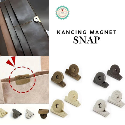 KATALOG - [2PCS] Kancing Magnet Snap Premium / Aksesoris Tas / Snap Button Magnetic