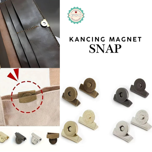 KATALOG - [2PCS] Kancing Magnet Snap Premium / Aksesoris Tas / Snap Button Magnetic
