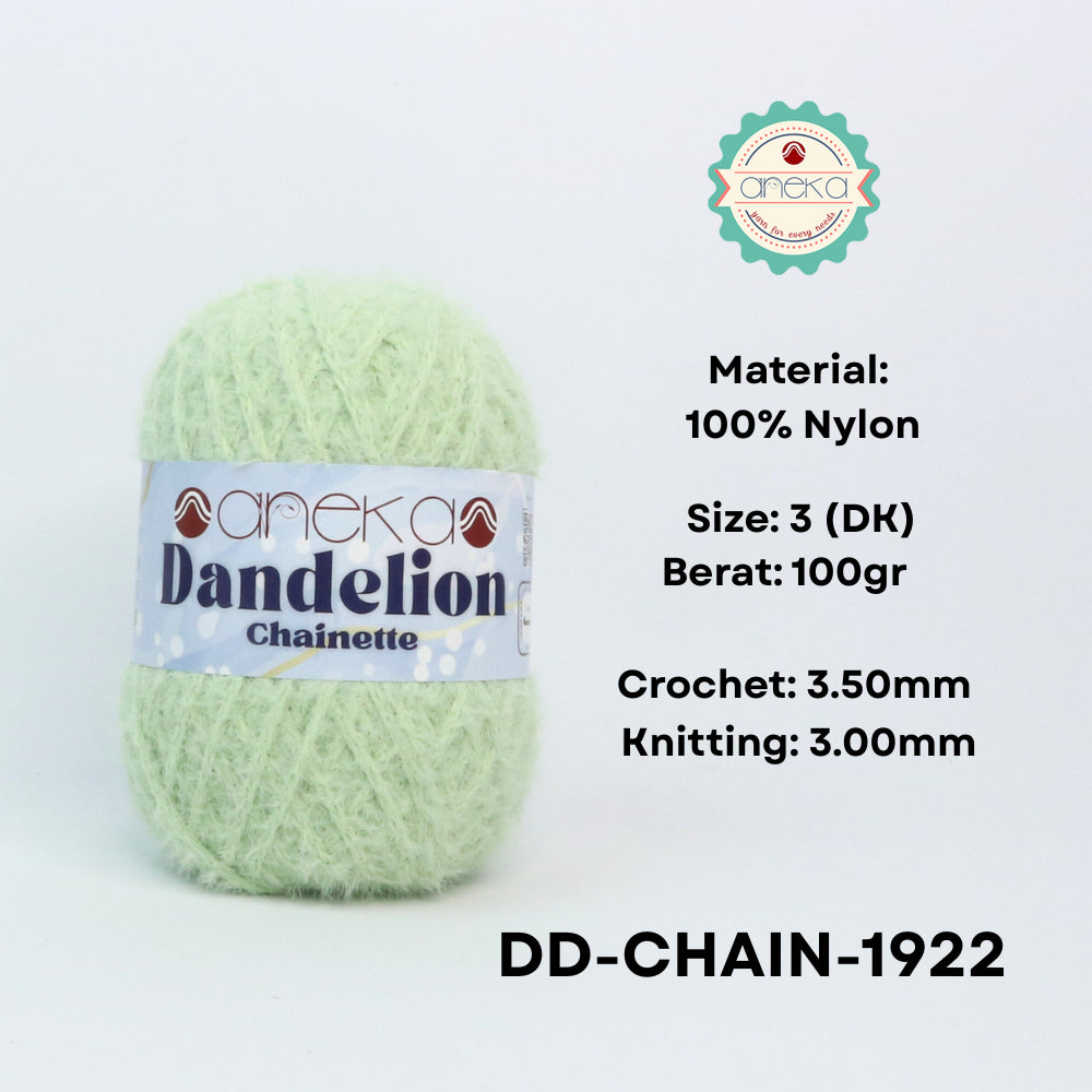 KATALOG - Benang Rajut Knitting Dandelion Chainette / Crochet Yarn Nylon / Nilon