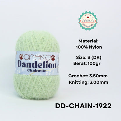 KATALOG - Benang Rajut Knitting Dandelion Chainette / Crochet Yarn Nylon / Nilon