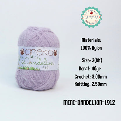 KATALOG - Benang Rajut Mini Dandelion 3 Ply / Crochet Knitting Cord Yarn