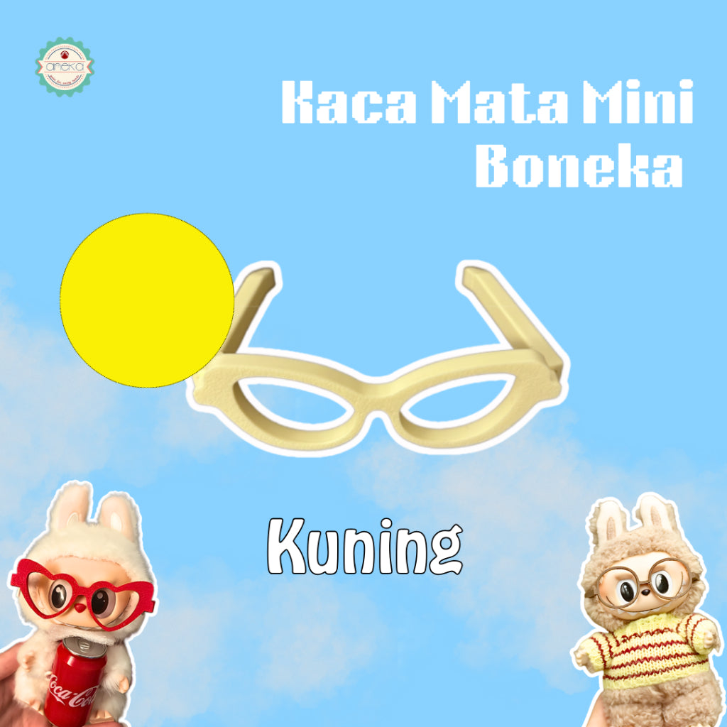 KATALOG - 3D Print Kaca Mata Boneka Unik Lucu / Dolls Glassses / Toy Accessories