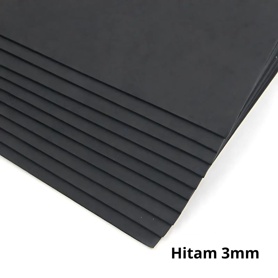 Busa Ati / Eva Spon / Busa Hati / Eva Spons Hitam 2mm / 3mm (50 x 130) - Lembar