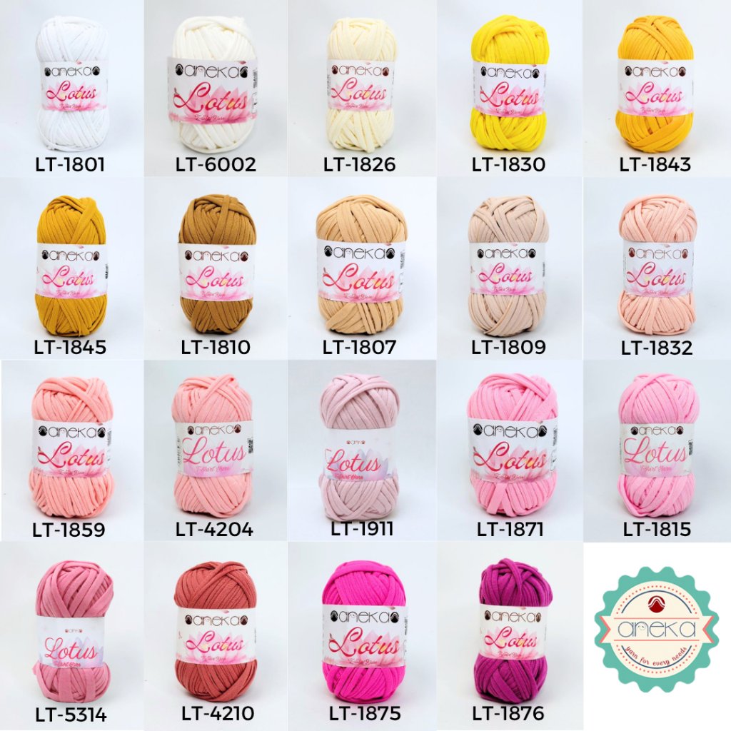 KATALOG - Benang Rajut Lotus / TShirt / Kaos Yarn PART 2