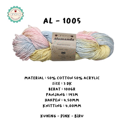 KATALOG - Benang Rajut Alamanda / Hand Dyed Yarn Cotton Yarn / Katun