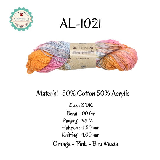 KATALOG - Benang Rajut Alamanda / Hand Dyed Yarn Cotton Yarn / Katun