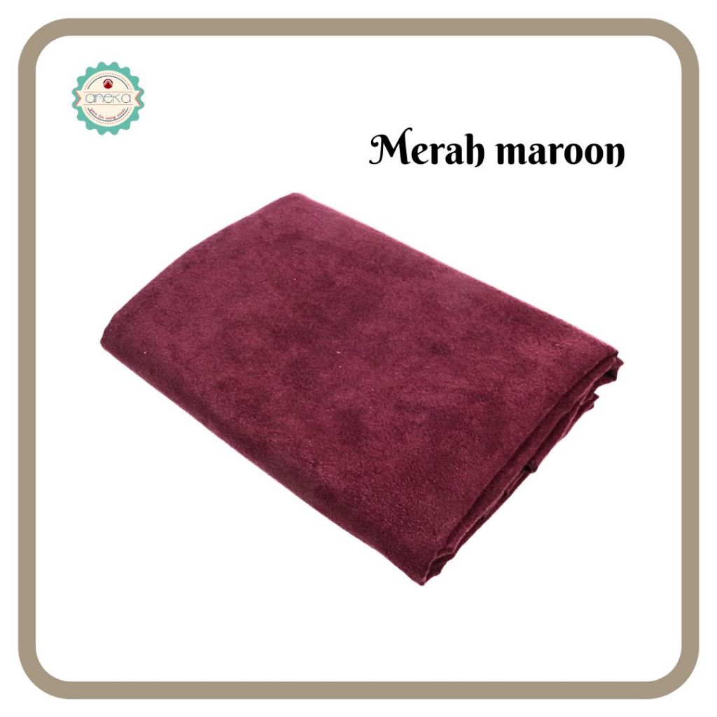 ANEKA - Kain Furing Bulu Bludru Tanpa Jahit / Perekat Praktis / Pelapis Tas Dompet DIY Craft