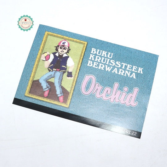 BUKU KRISTIK/CROSS STITCH ORCHID KRUISSTEEK BERWARNA