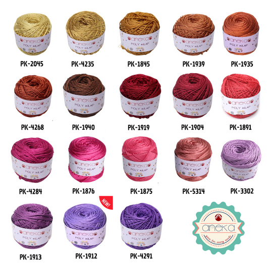 CATALOG - PREMIUM Polyester Knitting Yarn / Polyester / Poly Poly Luster Color PART 1
