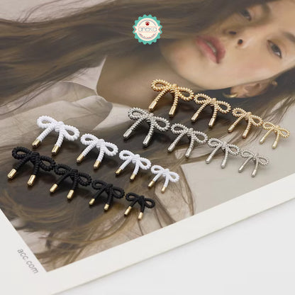 ANEKA - [5PCS] Kancing Baju Bentuk Pita / Ribbon Bow Button Sewing for Clothes