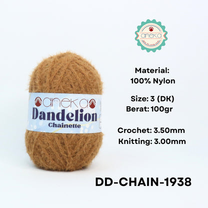 KATALOG - Benang Rajut Knitting Dandelion Chainette / Crochet Yarn Nylon / Nilon