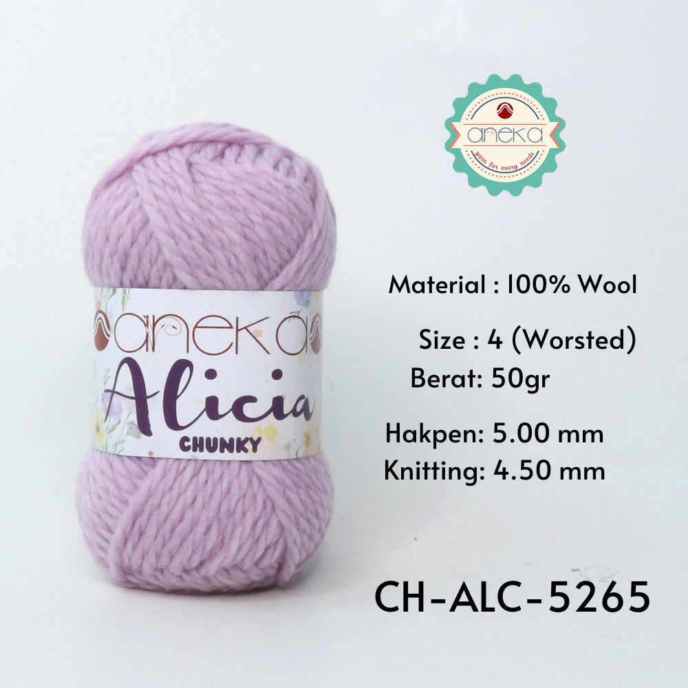 KATALOG - Benang Rajut Alicia Chunky / Wool / Wol Crochet Knitting Yarn