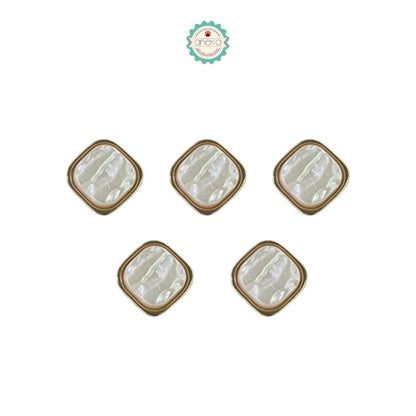 ANEKA - [5PCS] Kancing Baju Motif Marble Mewah / Tiny Button 10mm Premium