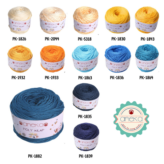 CATALOG - PREMIUM Polyester Knitting Yarn / Polyester / Poly Poly Luster Color PART 2