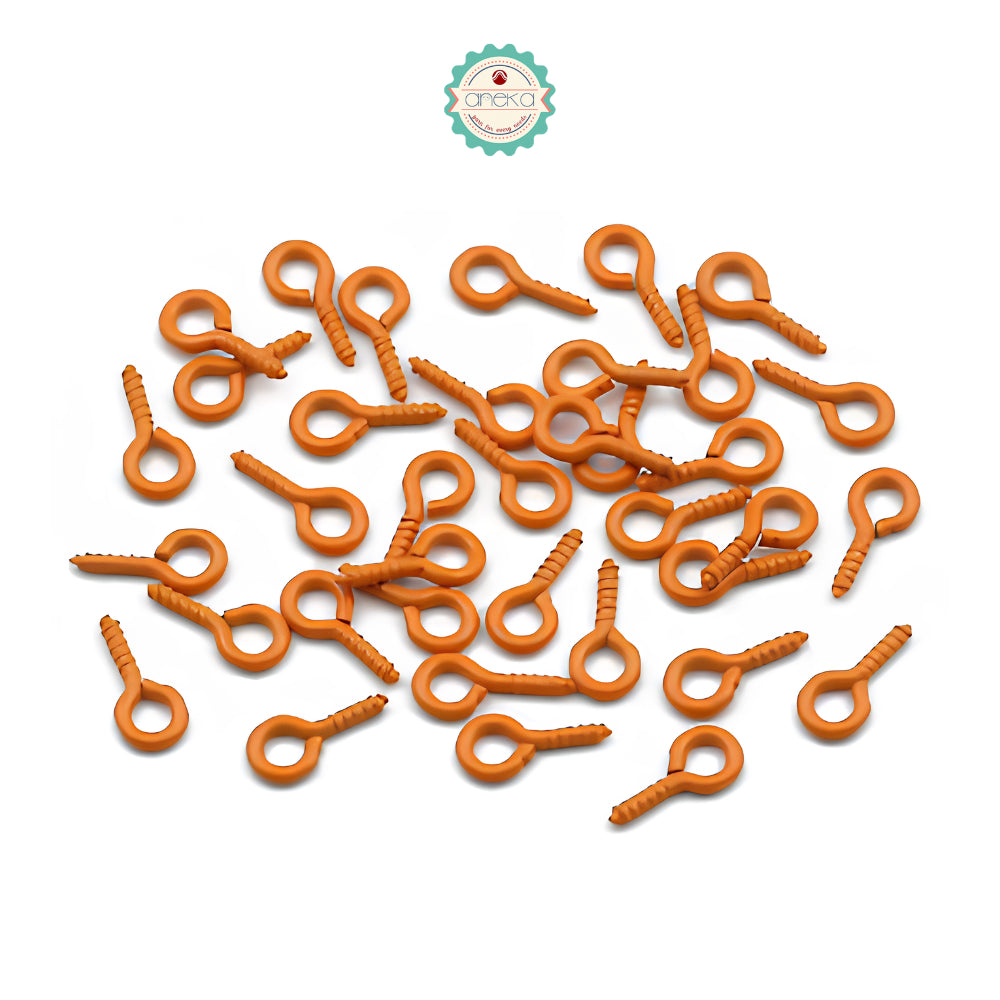 KATALOG - [100 PCS] Paku Ulir Warna / / Pin Mata / Sekrup Kecil Berulir / Screw Eye Hook