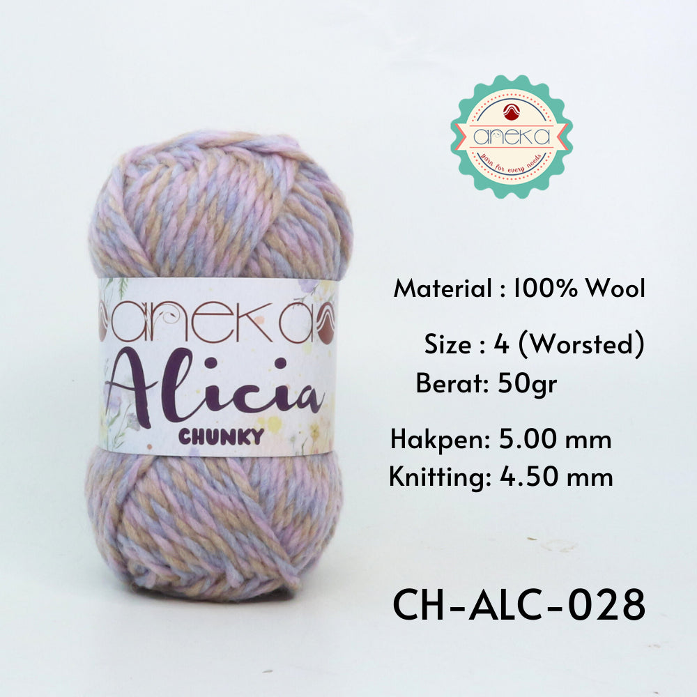 KATALOG - Benang Rajut Alicia Chunky / Wool / Wol Crochet Knitting Yarn