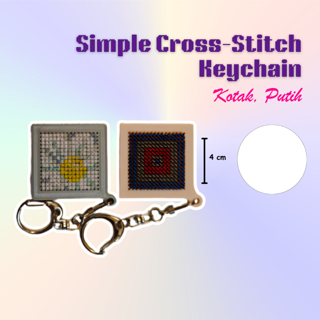 KATALOG -  [TANPA KEYCHAIN & BENANG] 3D Print Embroidery / Cross Stitch / Keychain / Menyulam / Sulam Tangan / Gantungan Kunci
