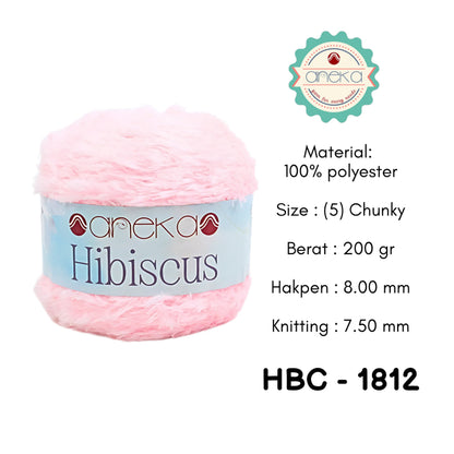 KATALOG - Benang Rajut Hibiscus / Eyelash Coral Mink Feather Crochet Knitting Yarn