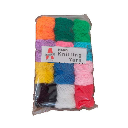 ANEKA - [PAKET] - Benang Rajut Wool / Wol / Siet Yarn - MIX / campur