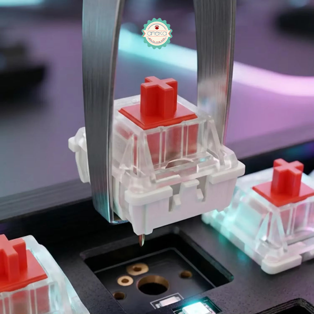 ANEKA - [100 PCS] Clicker Fidget / Mechanical Keyboard Switches DIY / Kliker / Dustproof Shaft Keycap Replacement Parts Gaming Typing
