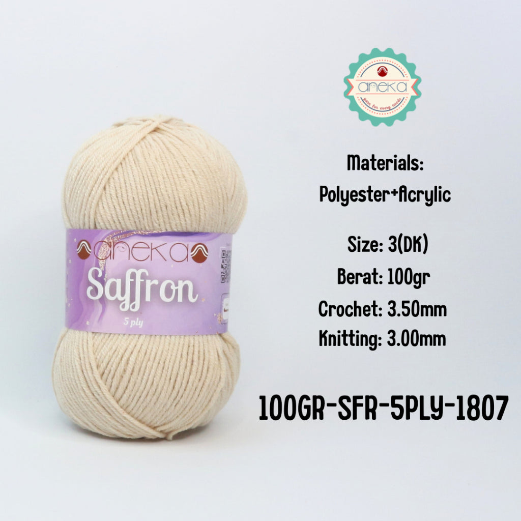 KATALOG - Benang Rajut Saffron 5 Ply 100gr / Crochet Knitting Yarn