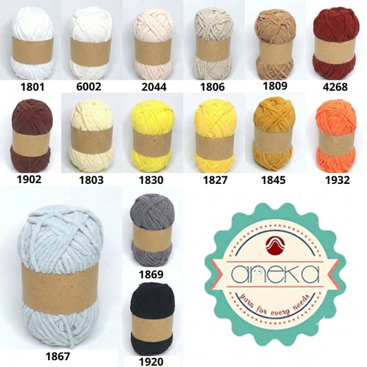 KATALOG - [GRADE B] Benang Rajut Mini Chenille / Crochet Knitting Yarn