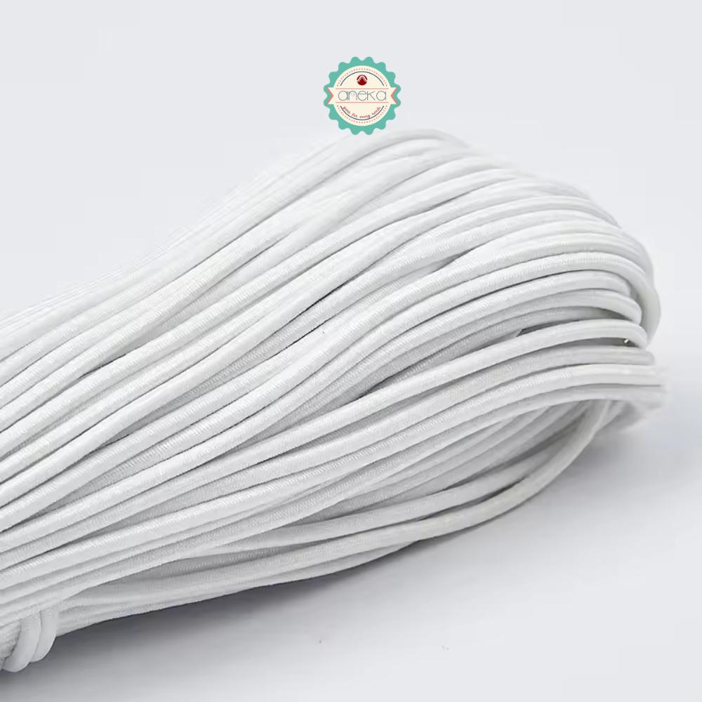 KATALOG - [+-10m / 50gr] Tali String 2.5mm Elastis Warna /  Braided Elastic Cord / Beading Threads Stretch String / DIY Craft Sewing Accessories