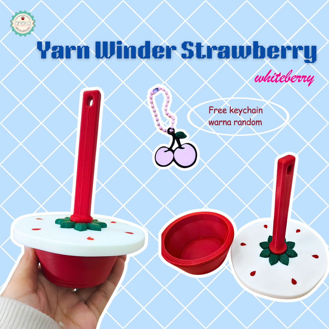 KATALOG - [PREORDER] 3D Print MIni Blossom Yarn Dispenser Holder / Wadah Benang Portable Lucu