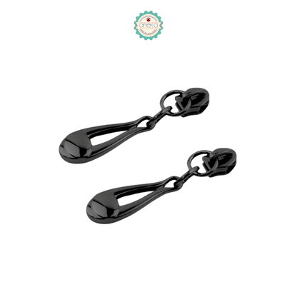 ANEKA - [2PCS] Kepala Ritsleting Bulir No. 3 / Pull Up Zipper Tears Water Drop Premium