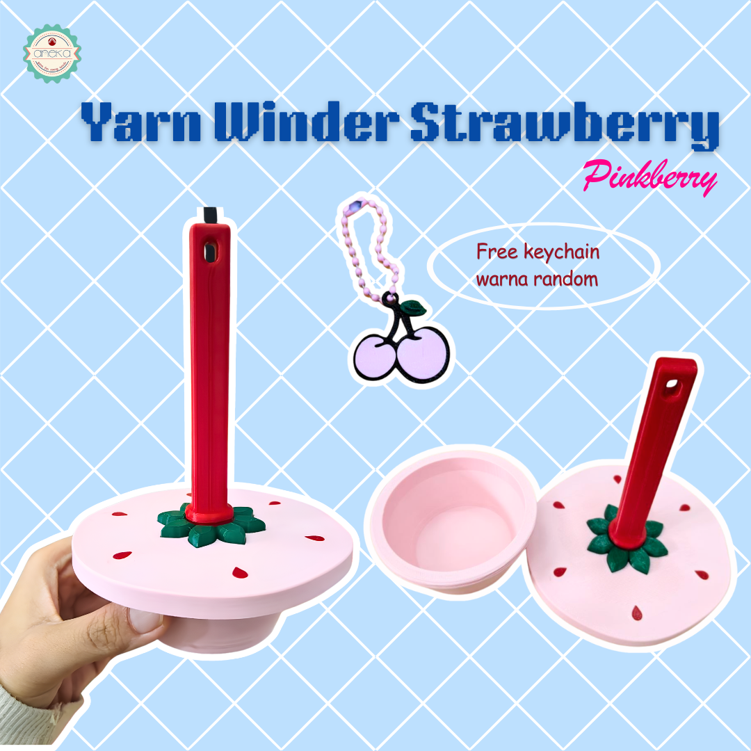 KATALOG - [PREORDER] 3D Print MIni Blossom Yarn Dispenser Holder / Wadah Benang Portable Lucu
