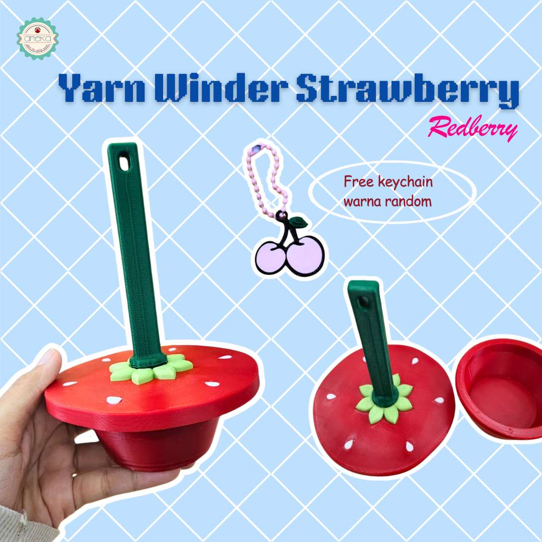 KATALOG - [PREORDER] 3D Print MIni Blossom Yarn Dispenser Holder / Wadah Benang Portable Lucu