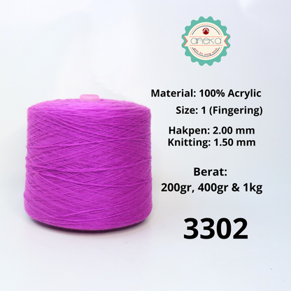KATALOG - Benang Rajut Wool Aneka Cones / Wol / Siet Yarn / Tufting Rug / Karpet - Part 3