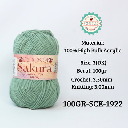 KATALOG - Benang Rajut Sakura Chunky 5 Ply 100gr / Crochet Knitting Yarn
