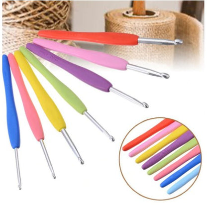 AnekaBenang - Aluminum Hakpen Soft Candy Plastic Handle - Set (Alu Crochet Hook Handle)