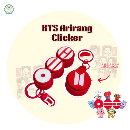 3D PRINT - BTS Fidget Clicker Karakter / Gantungan Kunci Arirang / Special Edition Character BT21 / Keychain / Photo Card Holder /