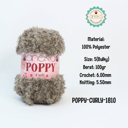KATALOG - Benang Rajut Knitting Poppy Curly / Crochet Knitting Yarn
