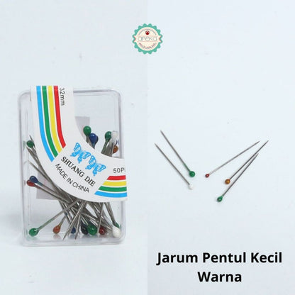 ANEKA - Pentul Warna Kecil 32 mm Box Kotak / Stitch Sewing Quilting DIY Colored