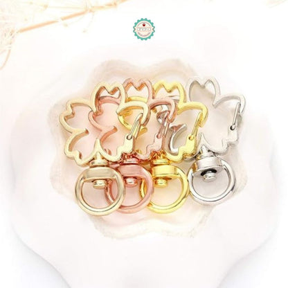 ANEKA - [5PCS] Kait Tas Sakura Warna / Gantungan Kunci / Hook Clasp Lobster Keychain Premium